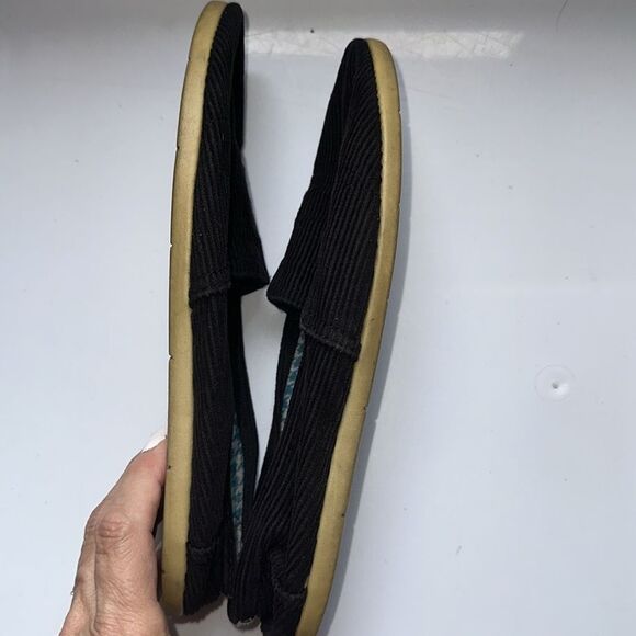Airwalk Black Corduroy Casual Flat Slip-Ons - Size 7 - Picture 6 of 7